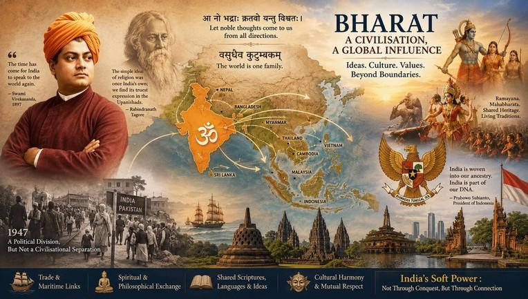 ಜಗದಗಲ ಭಾರತವರ್ಷ- ಪ್ರಾಚೀನ ನಾಗರಿಕತೆಯ ಪ್ರಭಾವ