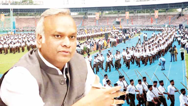 home minister priyank kharge Speaking about RSS