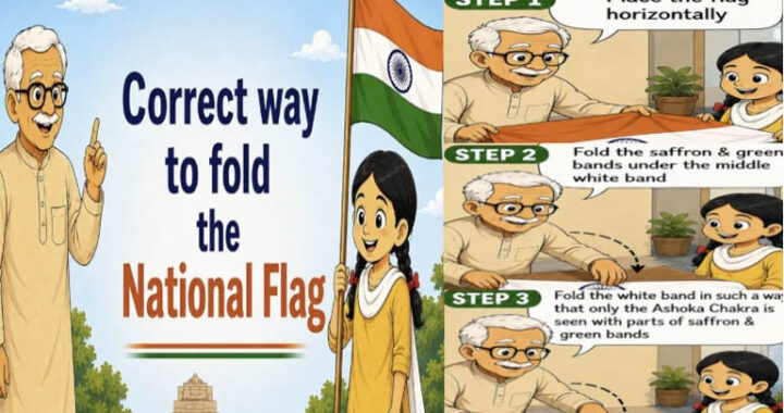 Know how to respectfully fold and store the National Flag