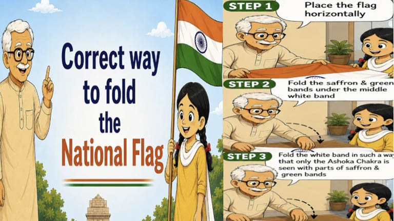 80ನೇ ಸ್ವಾತಂತ್ರ್ಯ ದಿನಾಚರಣೆ: ತಿರಂಗ ಧ್ವಜವನ್ನು ಗೌರವದಿಂದ ಮಡಚುವ ಮತ್ತು ಸಂಗ್ರಹಿಸುವ ಸರಿಯಾದ ವಿಧಾನ