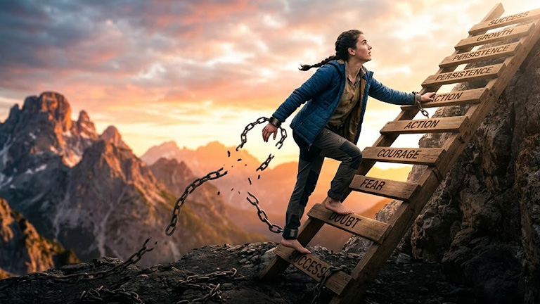 Break the chains of hesitation and step onto the ladder of success