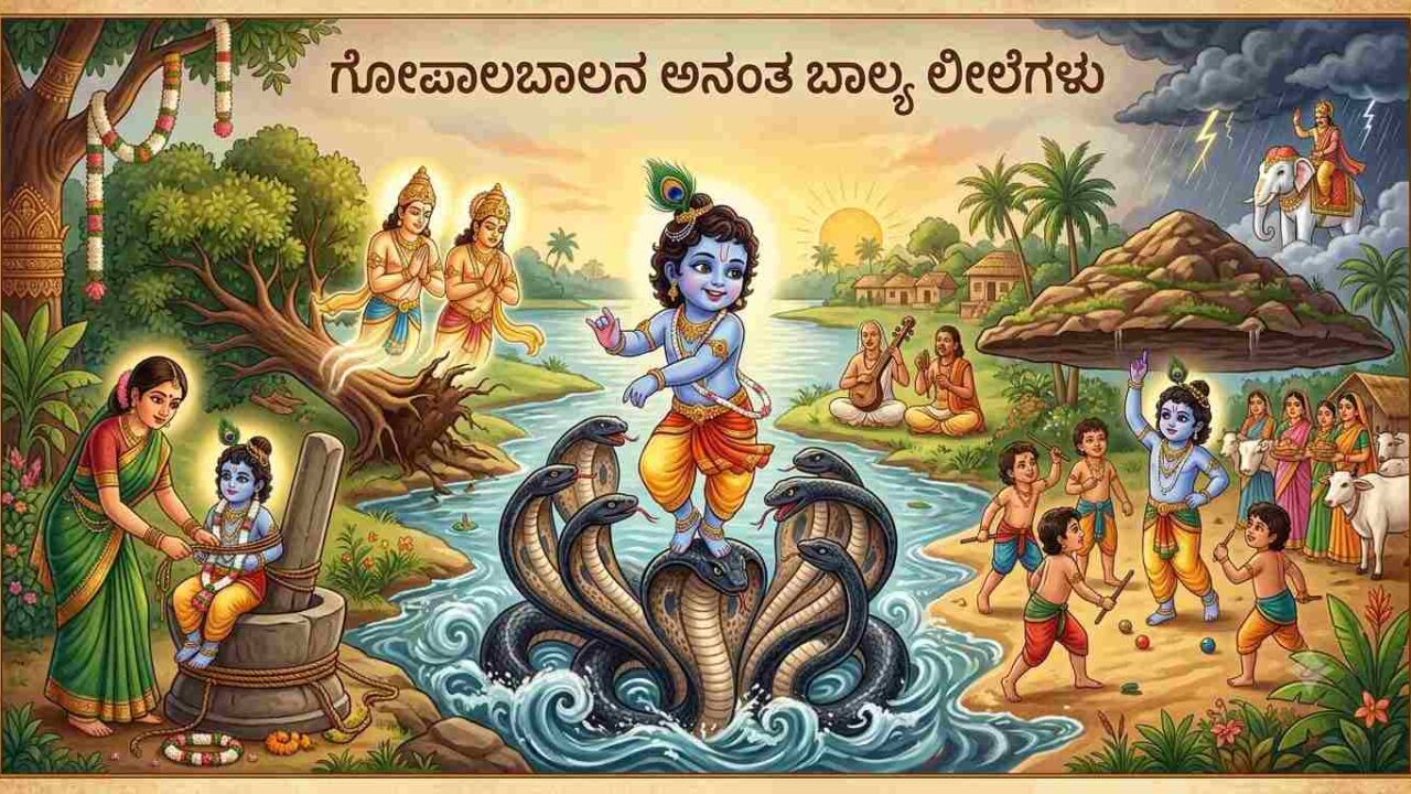 ಗೋಪಾಲಬಾಲನ ಅನಂತ ಬಾಲ್ಯ ಲೀಲೆಗಳು
