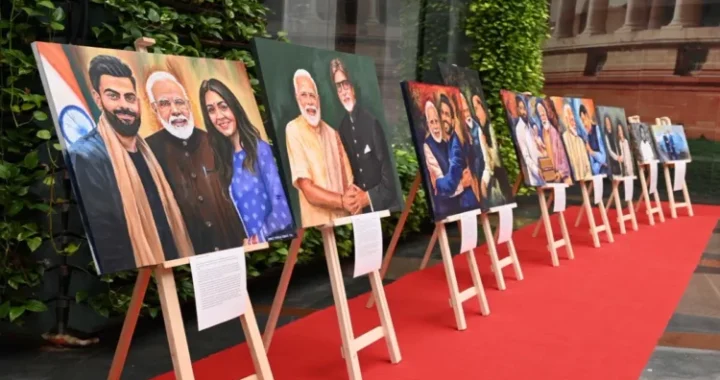 ಪ್ರಧಾನಿ ಮೋದಿ ಜನ್ಮದಿನ: ದೆಹಲಿಯಲ್ಲಿ 76 ಚಿತ್ರಗಳ ವಿಶೇಷ ಕಲಾ ಪ್ರದರ್ಶನ ಉದ್ಘಾಟನೆ