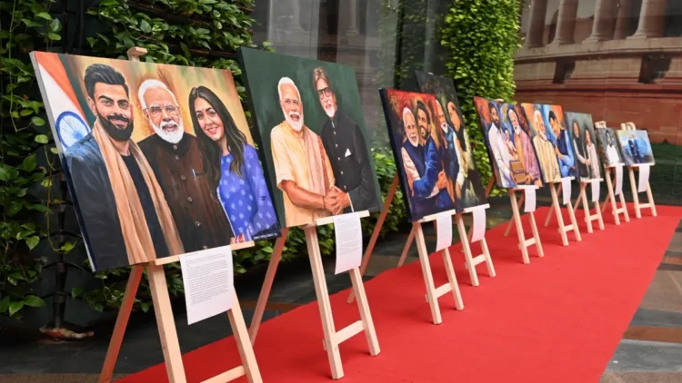 ಪ್ರಧಾನಿ ಮೋದಿ ಜನ್ಮದಿನ: ದೆಹಲಿಯಲ್ಲಿ 76 ಚಿತ್ರಗಳ ವಿಶೇಷ ಕಲಾ ಪ್ರದರ್ಶನ ಉದ್ಘಾಟನೆ