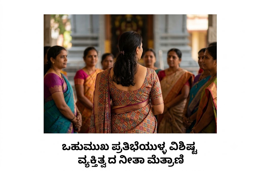 ಬಹುಮುಖ ಪ್ರತಿಭೆಯುಳ್ಳ ವಿಶಿಷ್ಟ ವ್ಯಕ್ತಿತ್ವದ ನೀತಾ ಮೇತ್ರಾಣಿ